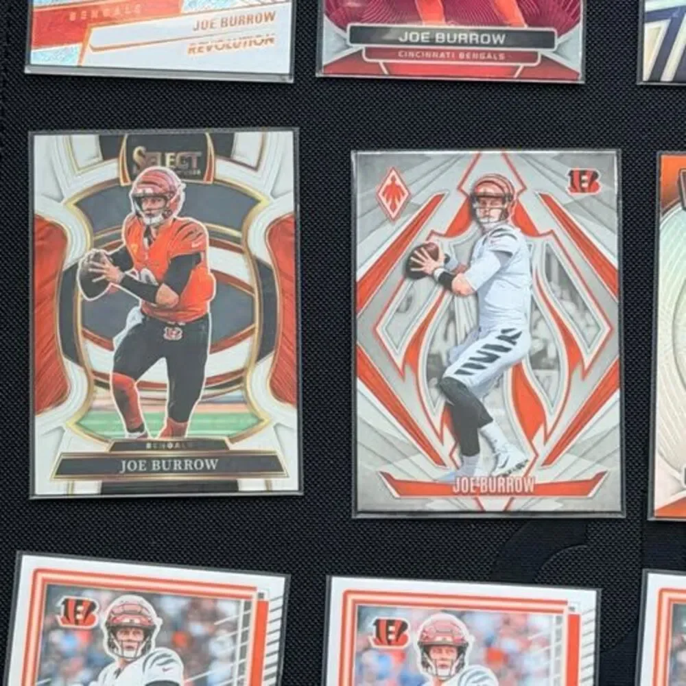 Joe Burrow Bengals Football Card Lot – Optic, Select, Prestige, Revolution, Rook